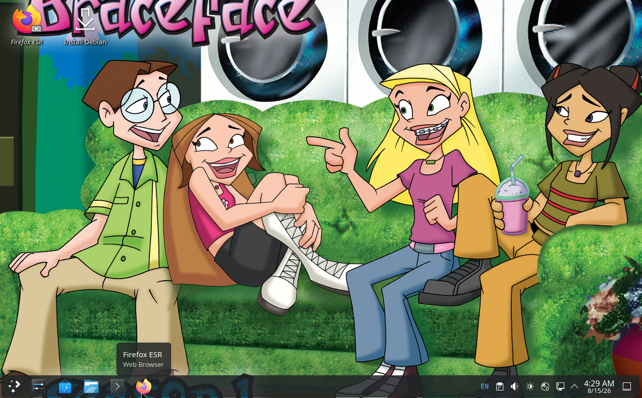 BracefaceOS desktop